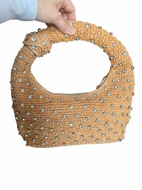 BTB Los Angeles Maeve Crystal Hobo Bag